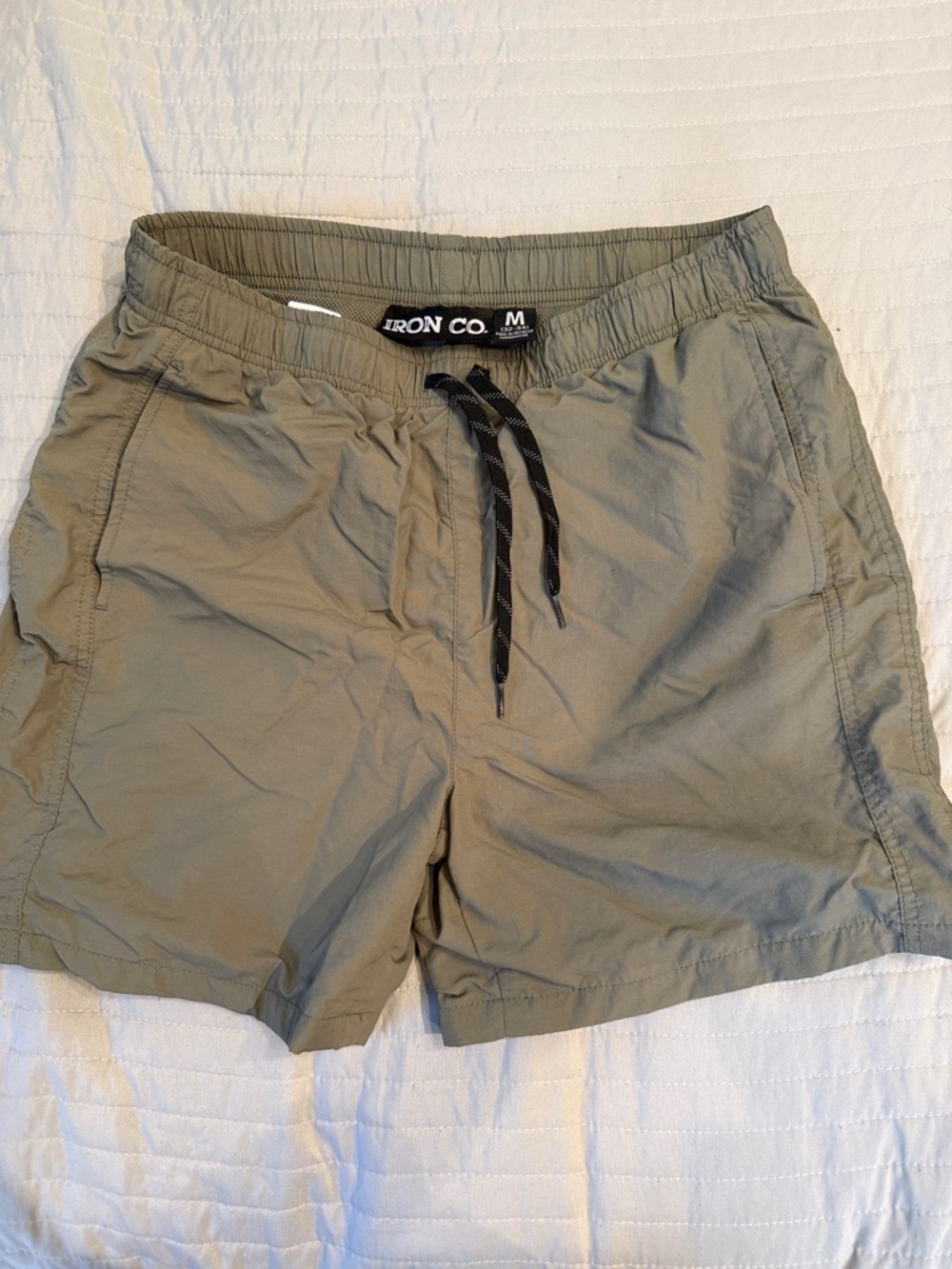 Men's Olive Green Casual Swim Shorts